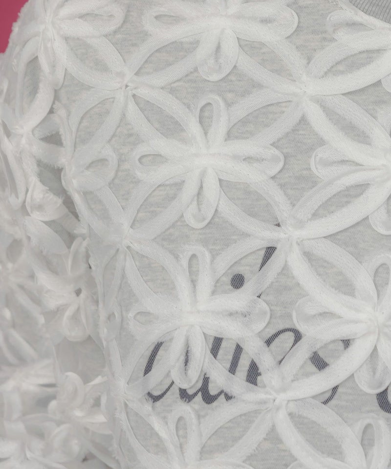 天使モチーフ立体チュール×裏毛プルオーバー-7