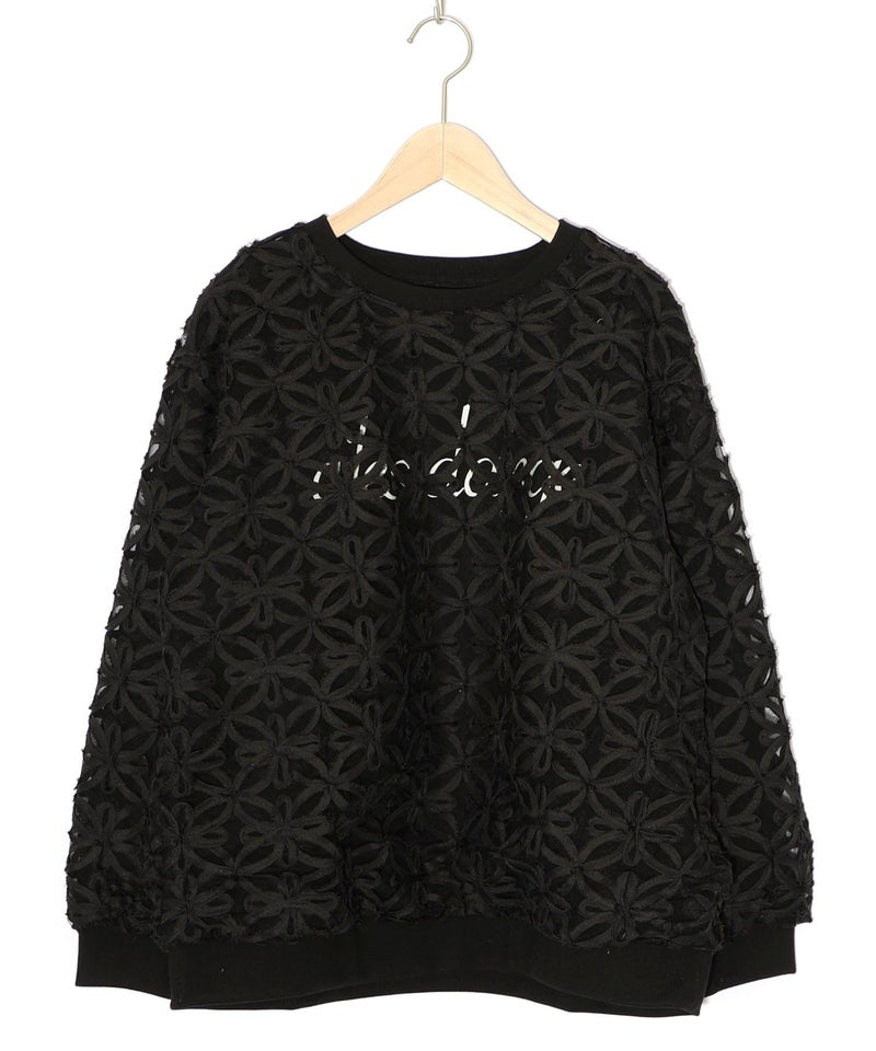 天使モチーフ立体チュール×裏毛プルオーバー-10