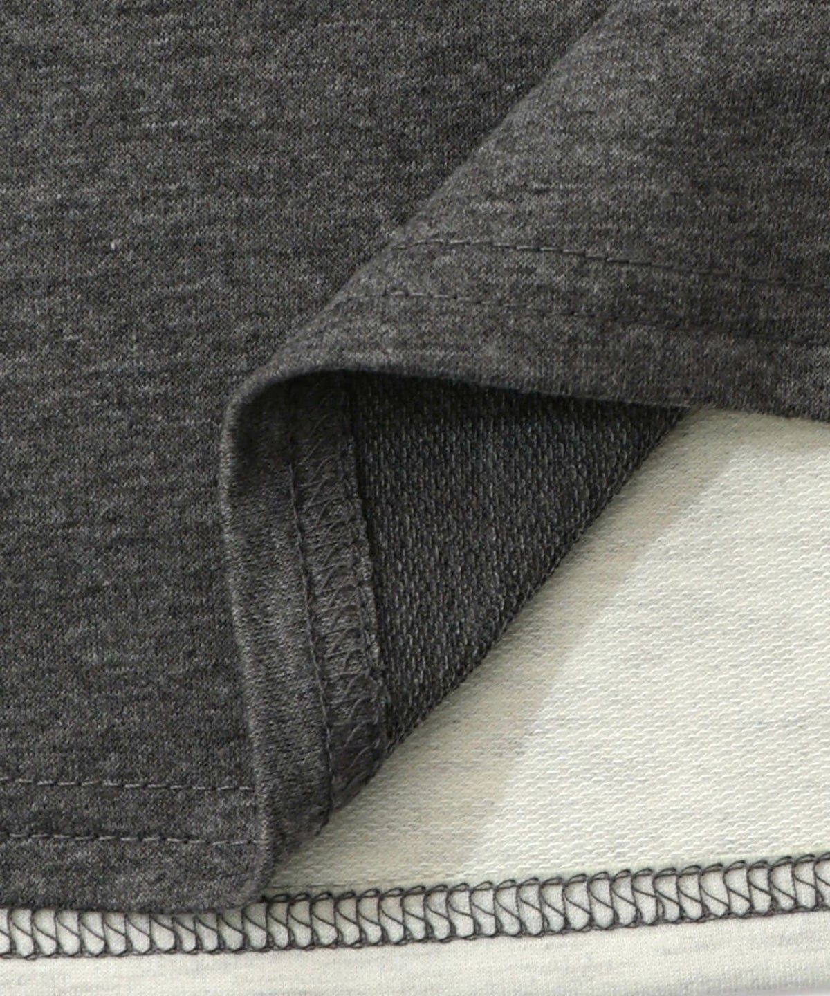 花柄×無地バイカラー裏毛ワンピース-18