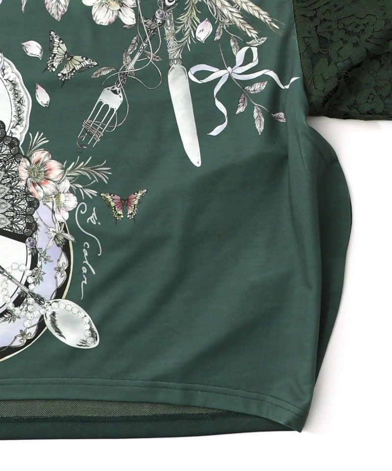 花蝶裏毛×レース切替プルオーバー-20