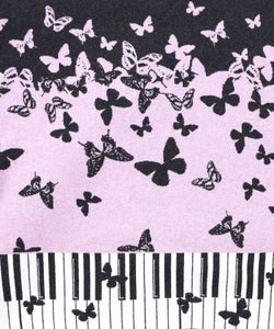 ピアノ×蝶柄バイカラーニットプルオーバー-14