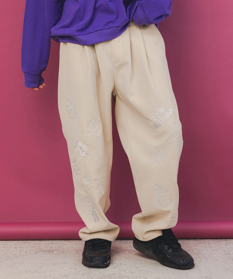 ラビルとネコのスノーメモリー裏起毛パンツ-8