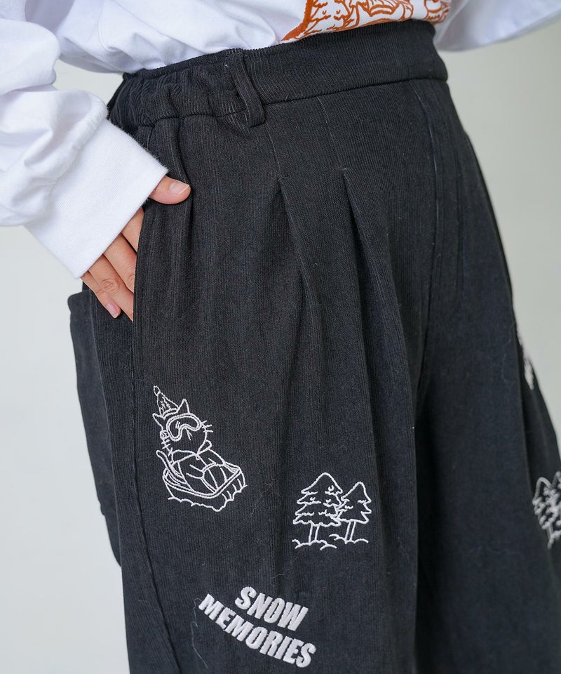 ラビルとネコのスノーメモリー裏起毛パンツ-21