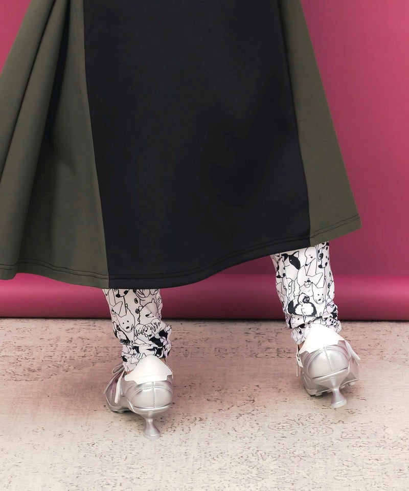 スカラー3柄展開 裏起毛スムースレギンス-5