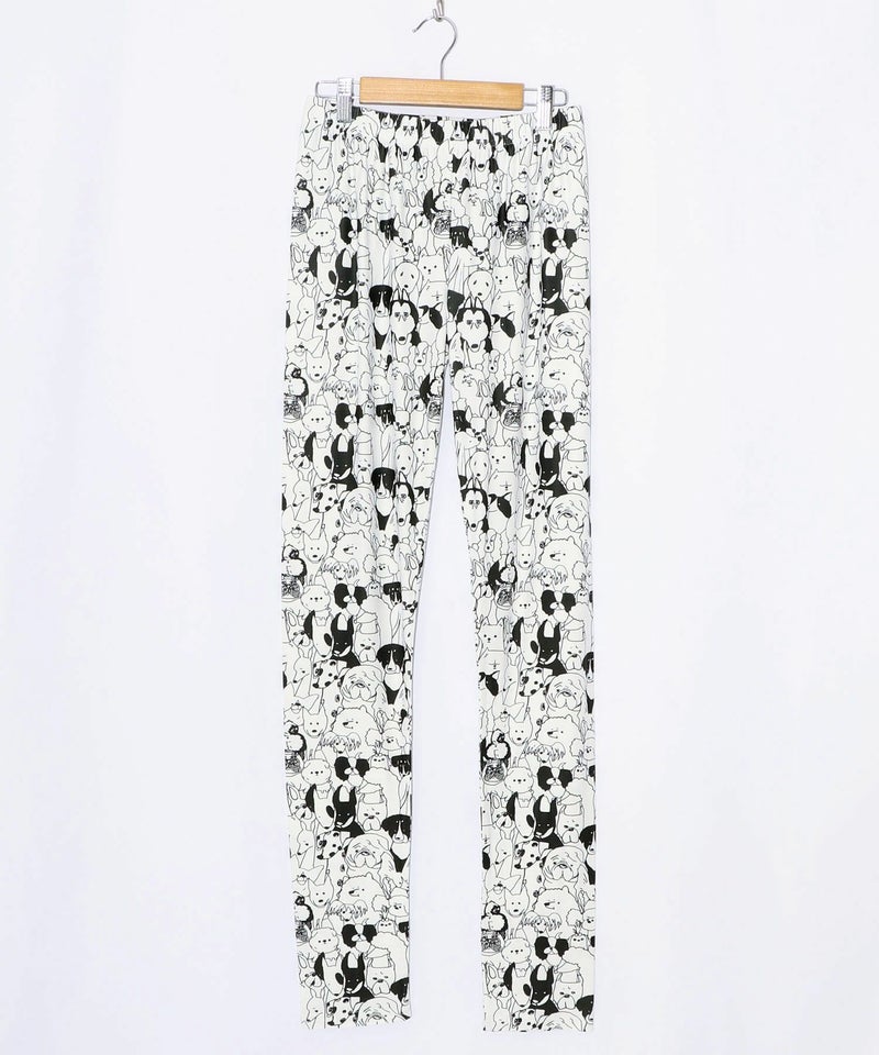 スカラー3柄展開 裏起毛スムースレギンス-7