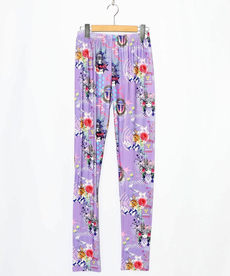 スカラー3柄展開 裏起毛スムースレギンス-11