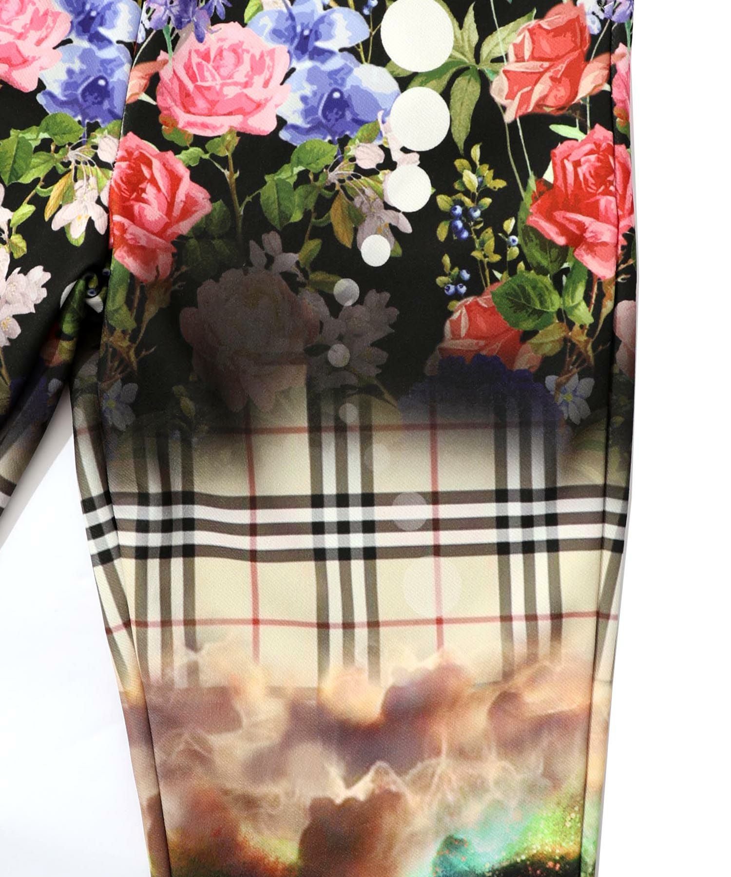 153720：ダークメルヘン風 3柄展開ボンディングパンツの通販-ScoLar