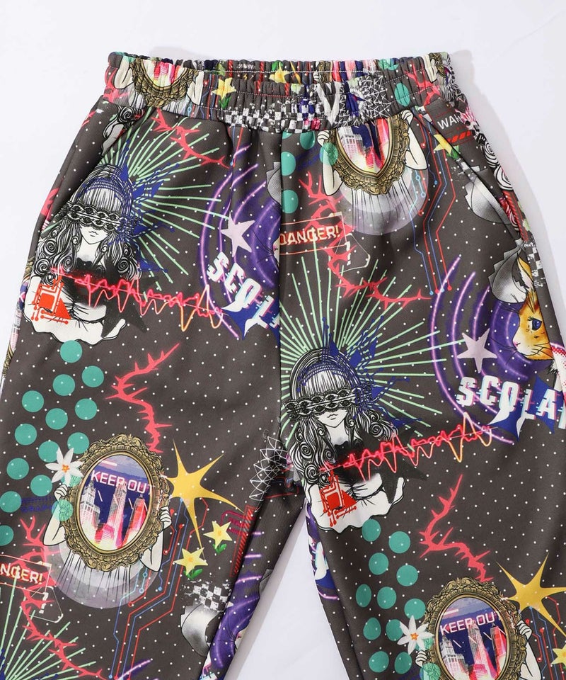 ダークメルヘン風3柄展開ボンディングパンツ-15