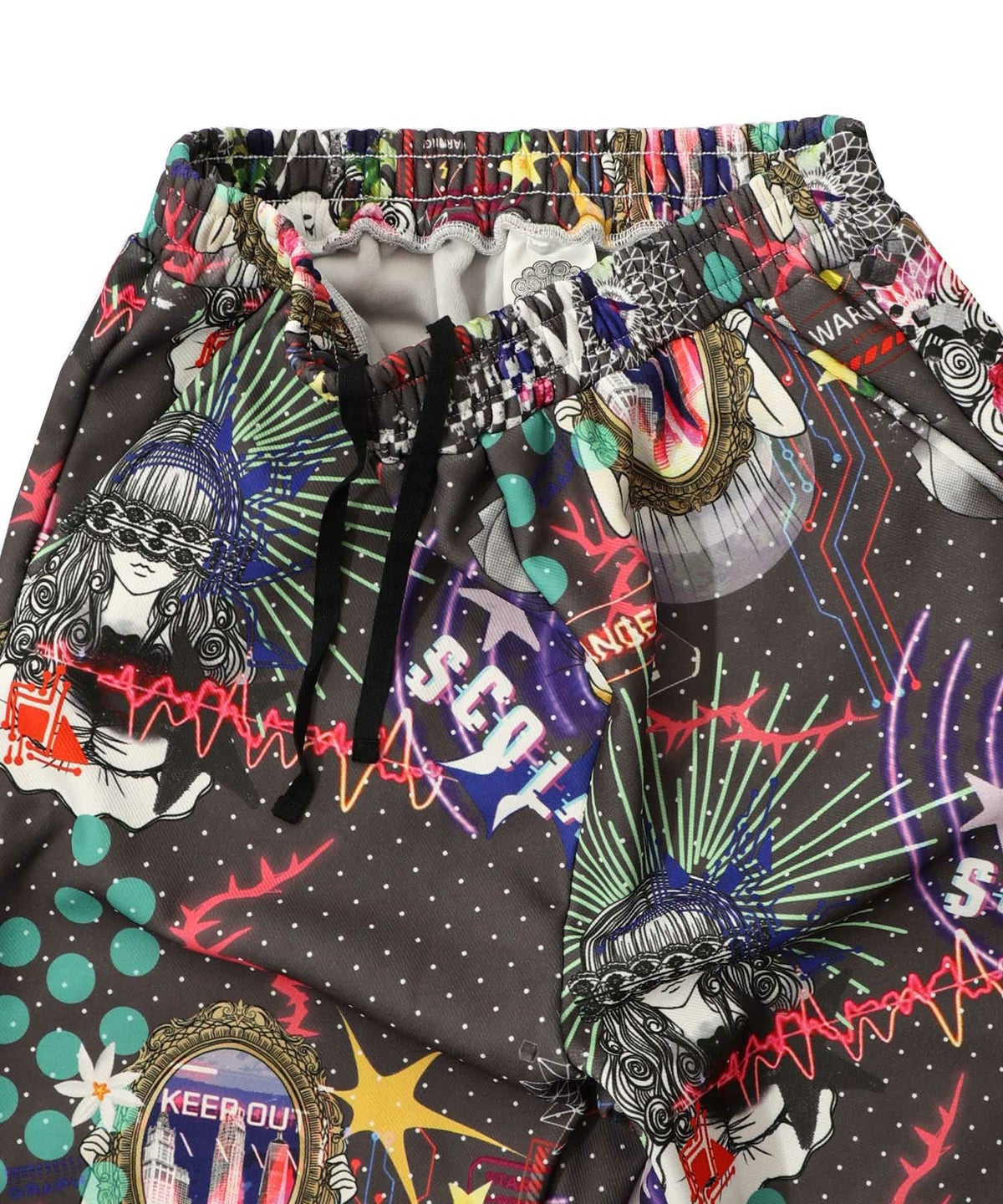 ダークメルヘン風3柄展開ボンディングパンツ-16