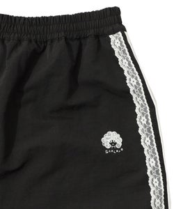 レース×ライン入りナイロンワッシャースカート-11