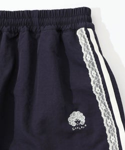 レース×ライン入りナイロンワッシャースカート-13