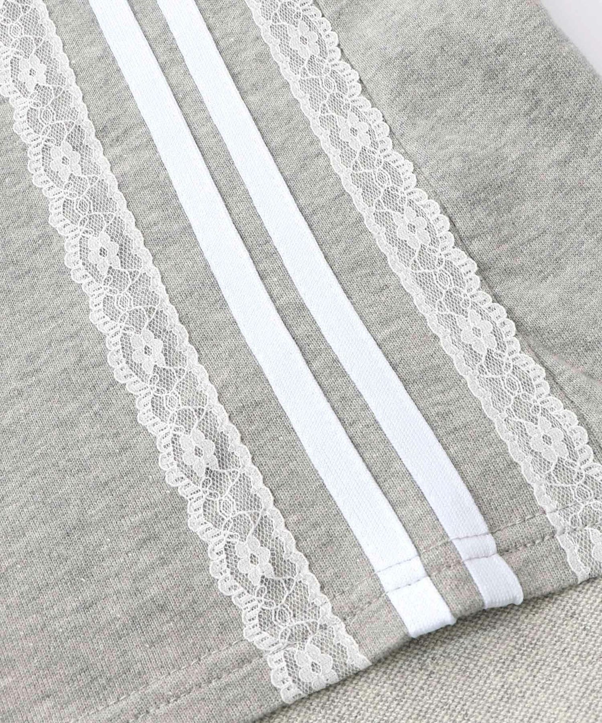 レースライン×ロック柄ミニ裏毛ワンピース-18