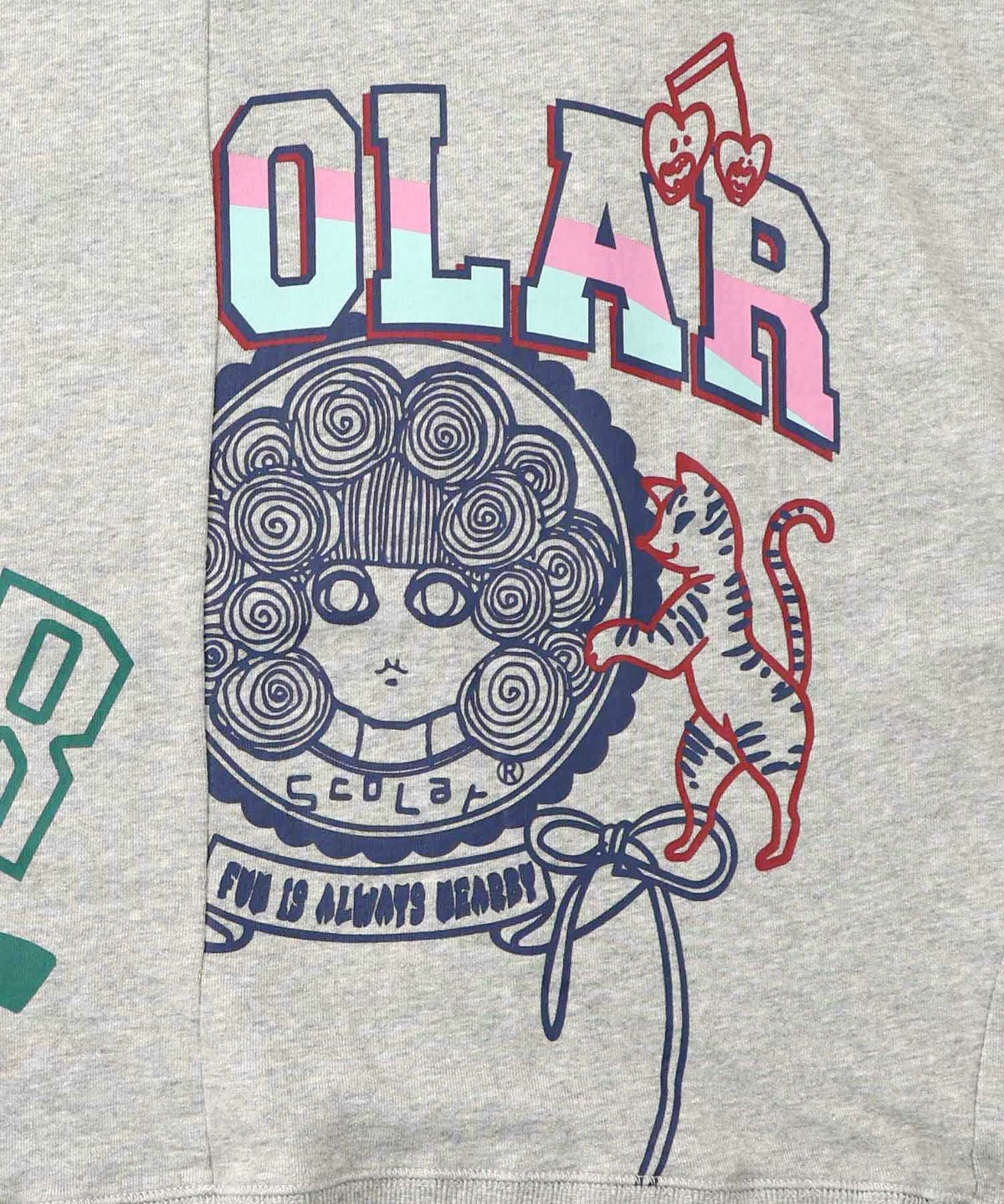 ポップ柄リメイク風ミニ裏毛プルオーバー-10