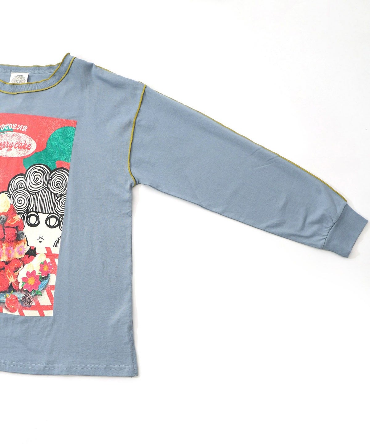 ベリーパンケーキ柄メロー加工プルオーバー-15