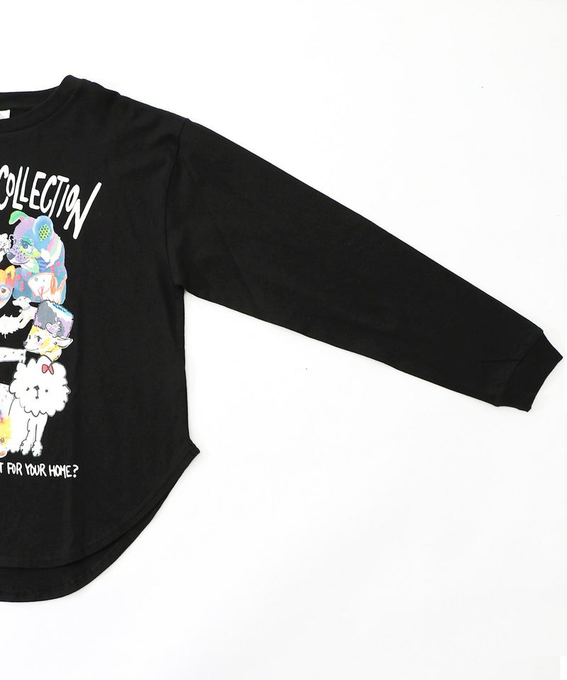 スカラーわんちゃんコレクション柄ロンT-16