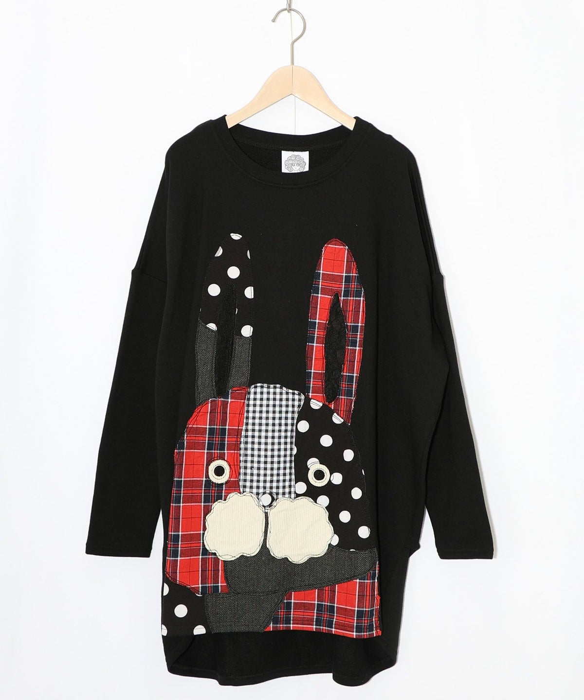 パッチワークラビルアップリケ裏毛プルオーバー-11