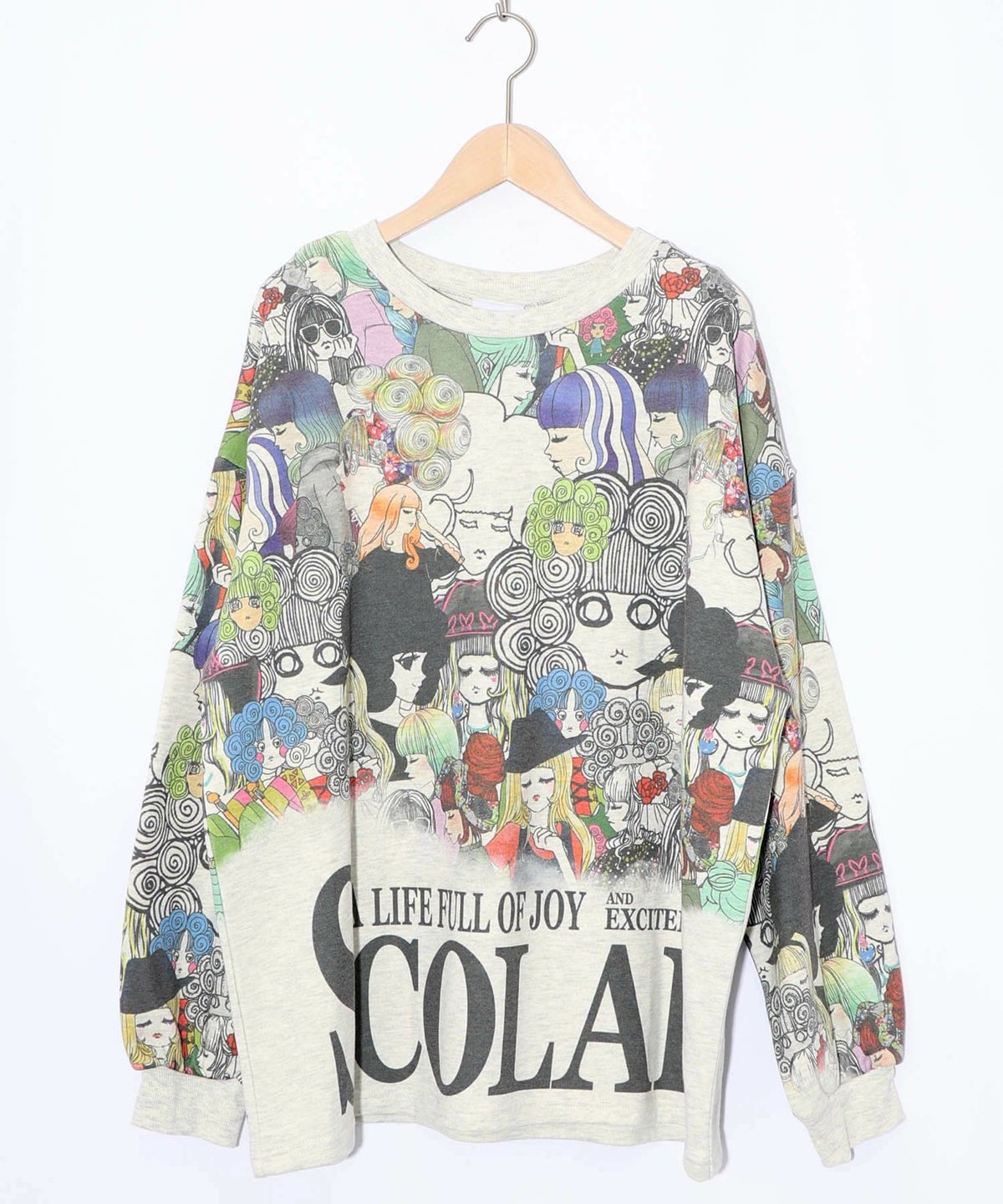 スカラーと女の子がいっぱい裏毛プルオーバー-17