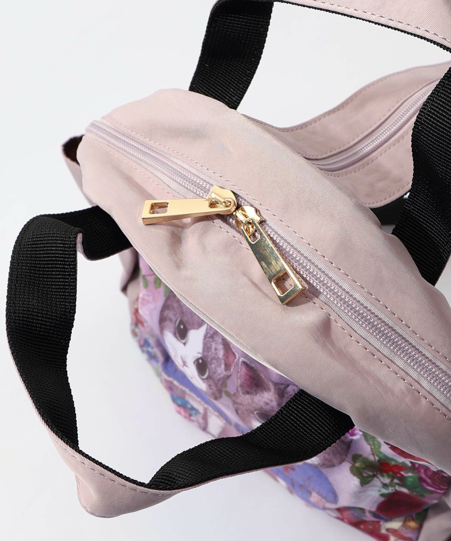 653444：ネコ姉妹の秘密の花園柄 2wayミニリュックの通販-ScoLar