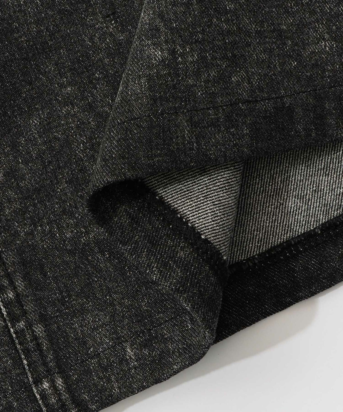 クラゲ柄ナイロン×デニムスカート-24