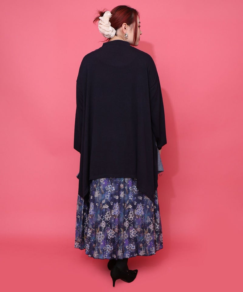 雅結×iS ScoLarコラボ 花蝶リバーシブルスカート-4