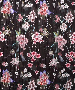 雅結×iS ScoLarコラボ 花蝶リバーシブルスカート-24