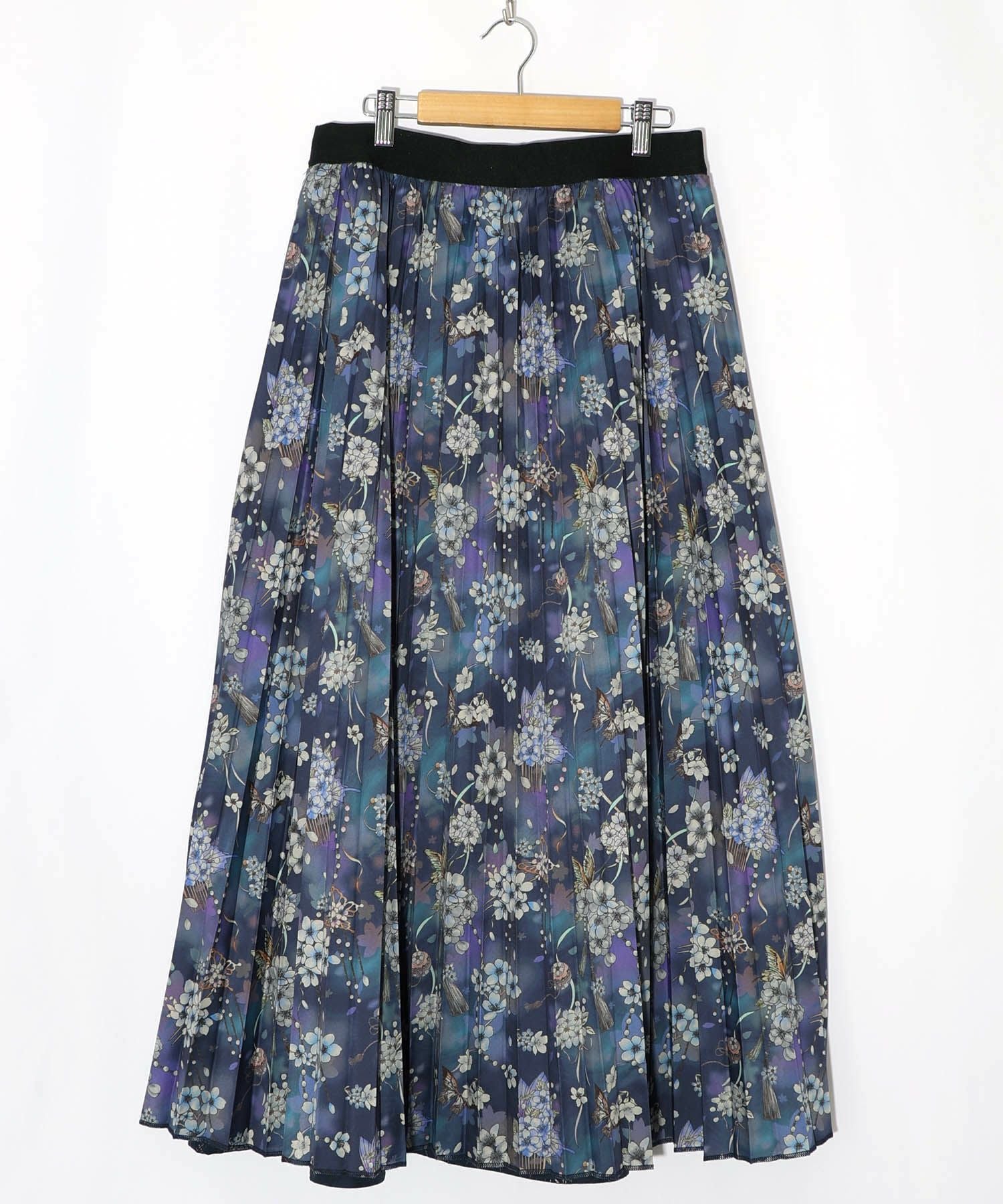 553295：雅結×iS ScoLarコラボ 花蝶リバーシブルスカートの通販-ScoLar