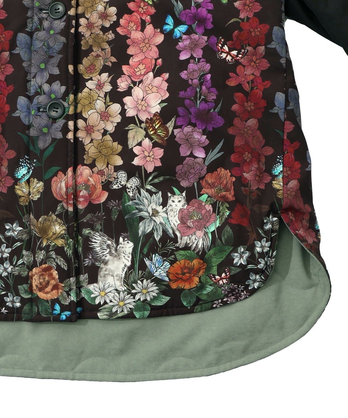 花柄orキルティング リバーシブルブルゾン-22