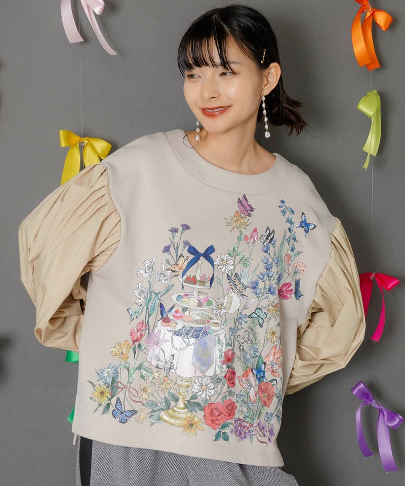 アフタヌーンティーパーティー柄プルオーバー-3