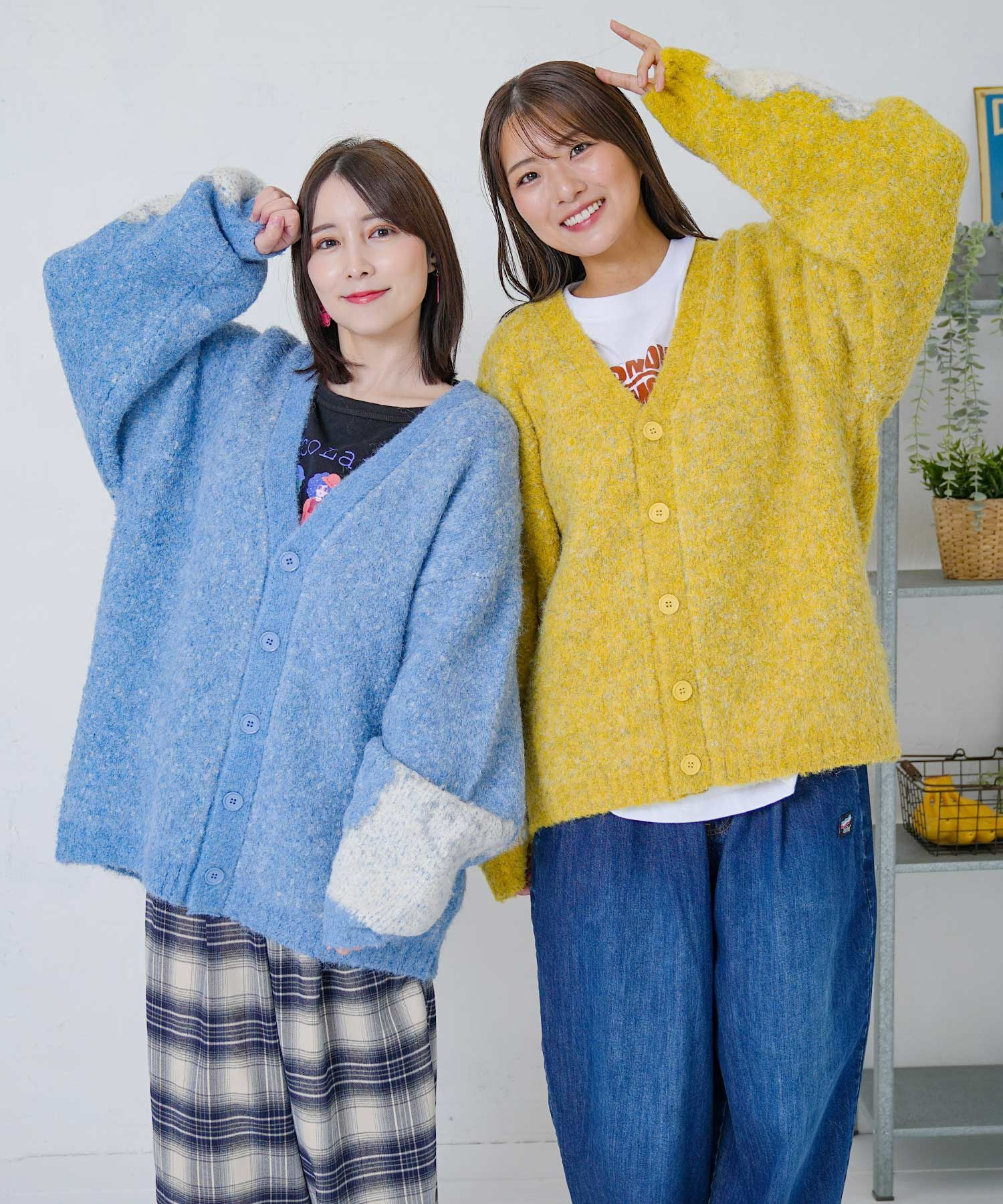 353143：ひつじネコのシャギーニットカーディガンの通販-ScoLar