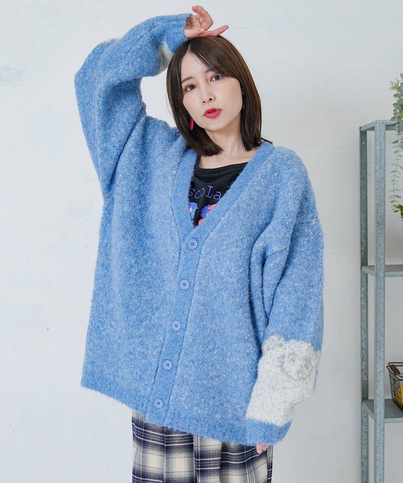 ひつじネコのシャギーニットカーディガン-9