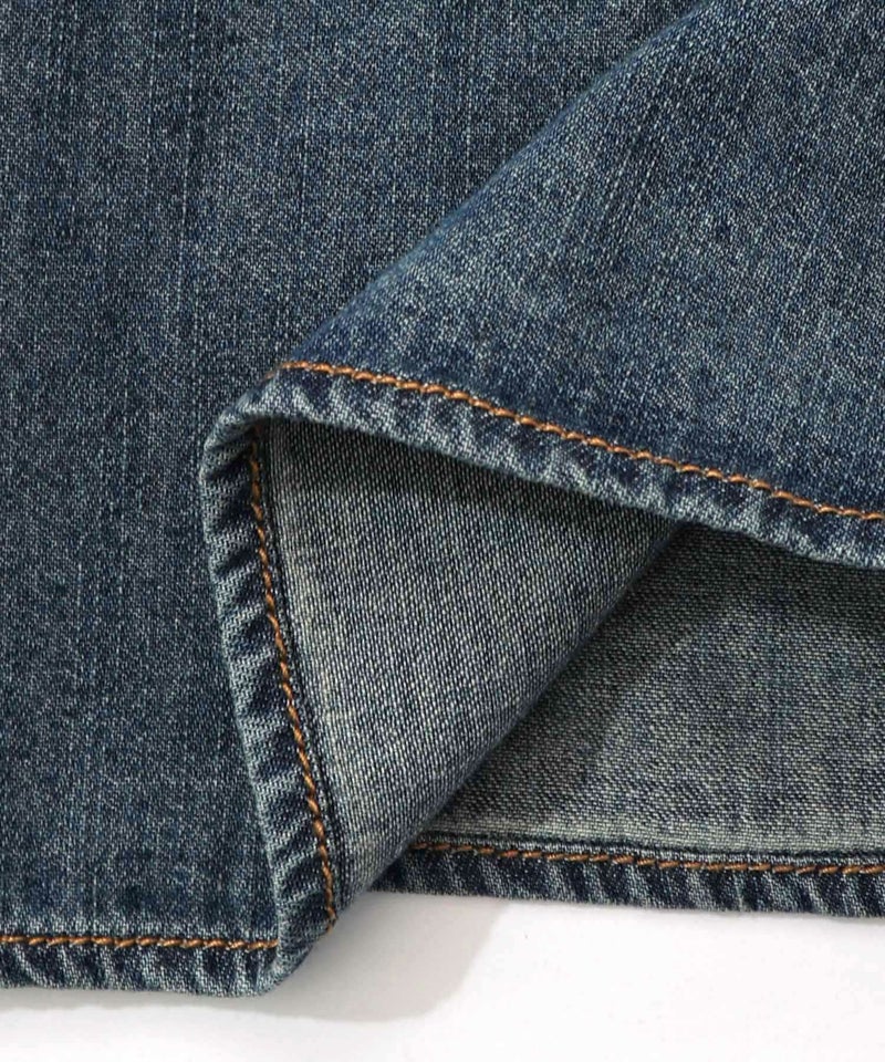 ラビルとネコのスノーメモリー刺繍デニムシャツ-28