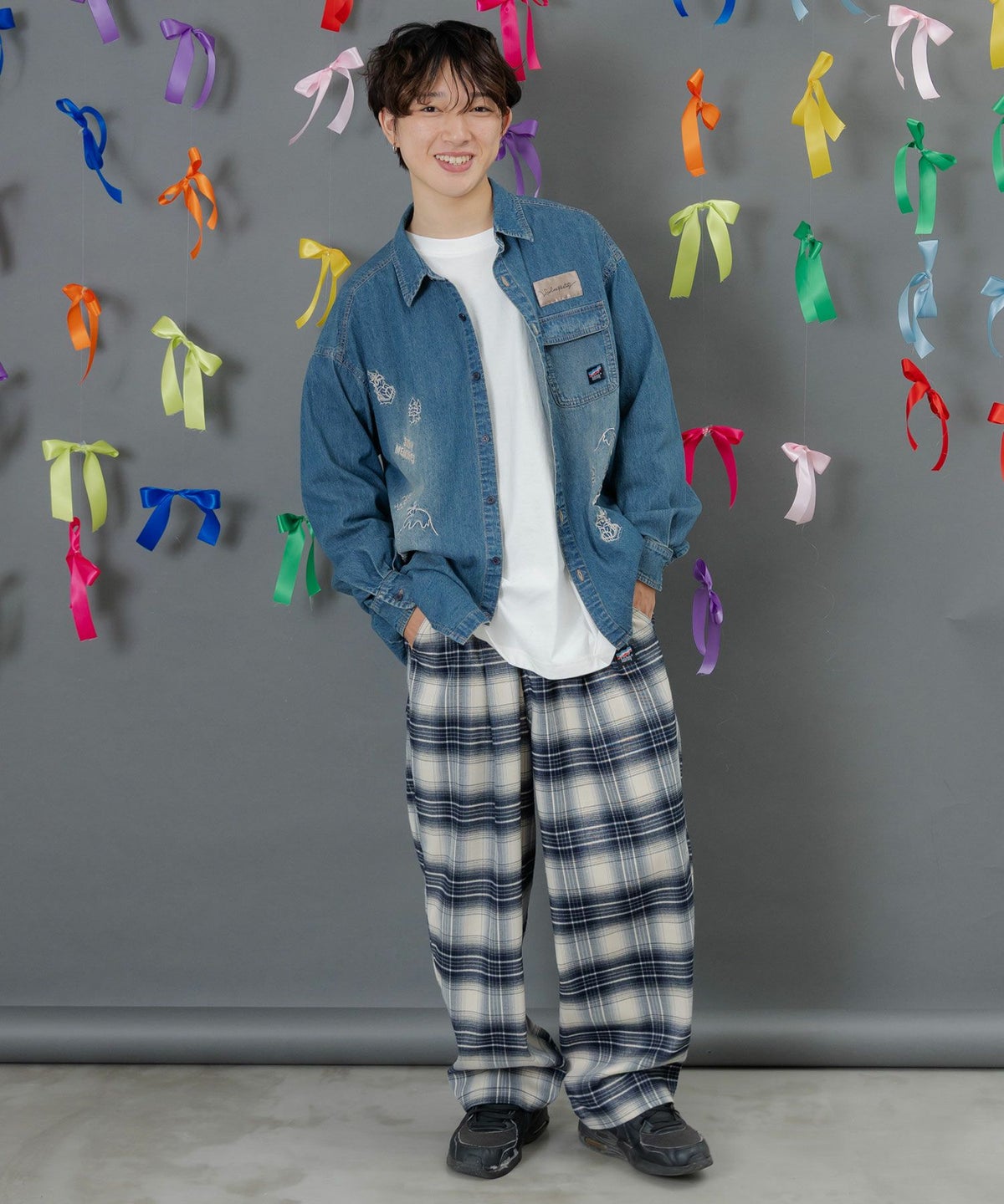 ポッケにパリティキャラクターズ 3素材パンツ-8