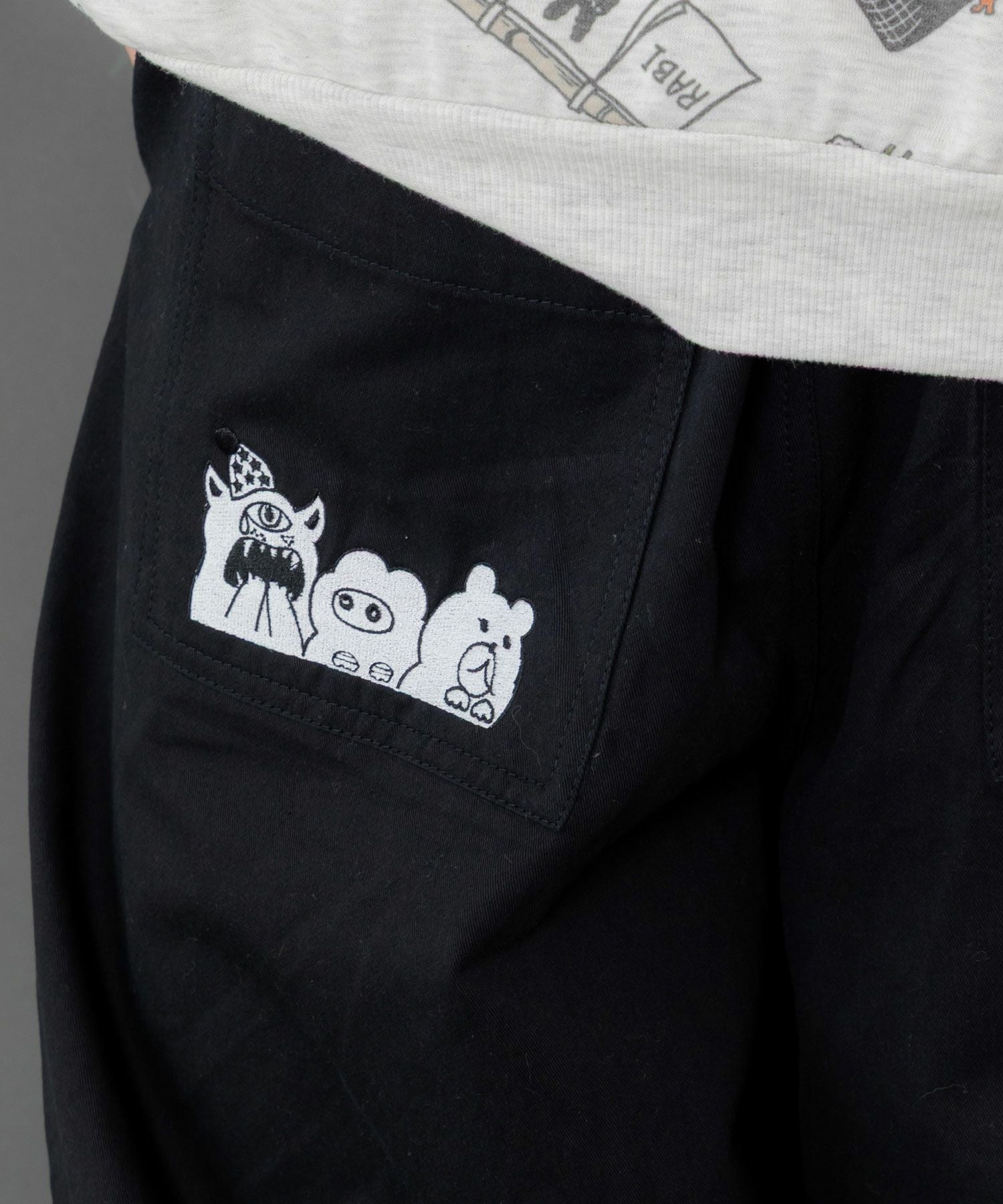 353140：ポッケにパリティキャラクターズ 3素材パンツの通販-ScoLar