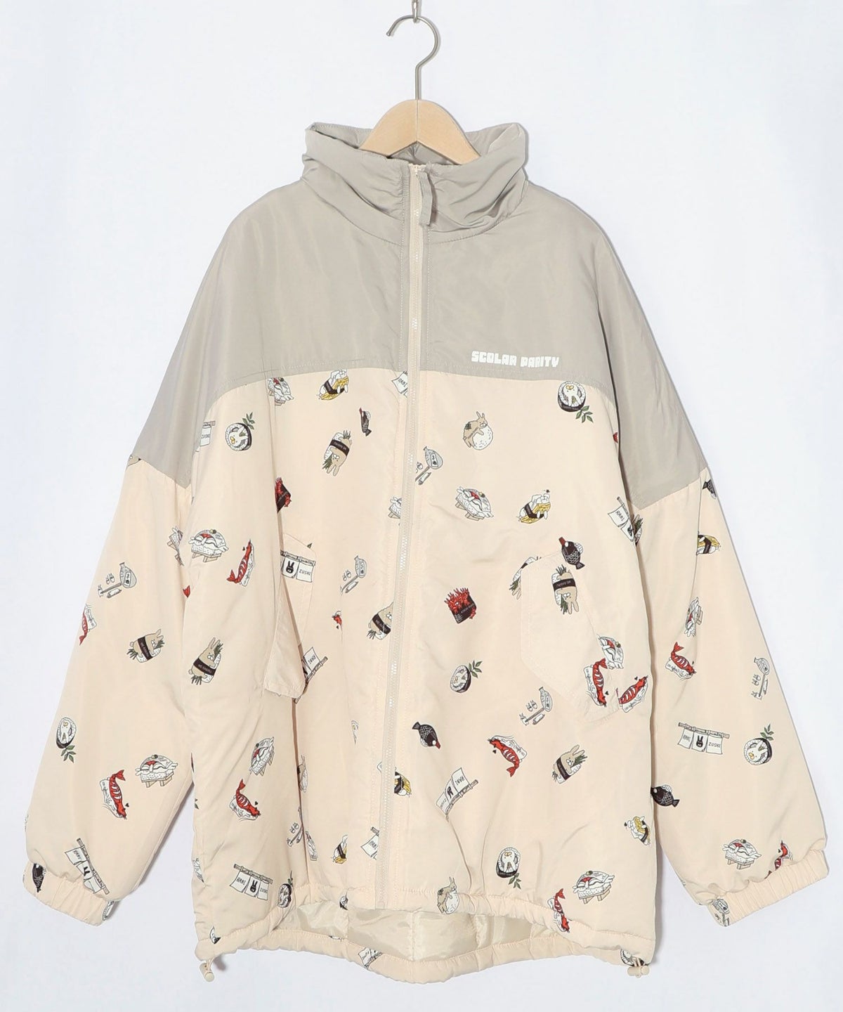 ラビルの寿司づくし 中綿入りブルゾン-13