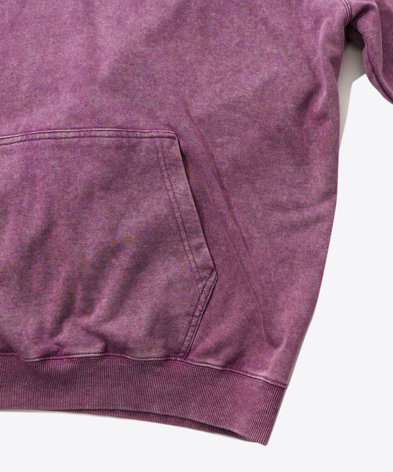 超常現象プリント ケミカル加工裏毛パーカー-12