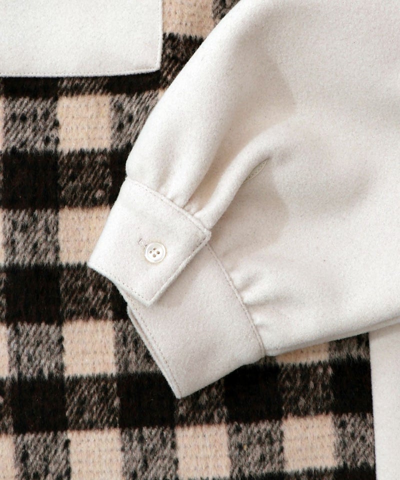 POP刺繍×チェック柄シャツ-21