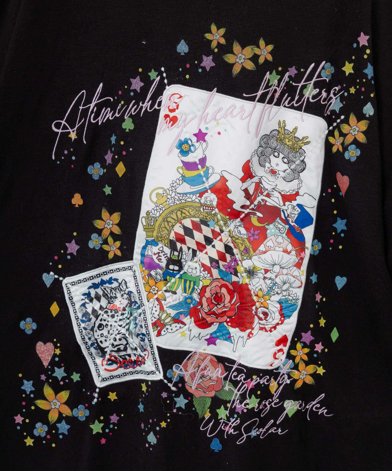 153763：スカラートランプ アップリケ刺繍ワンピースの通販-ScoLar