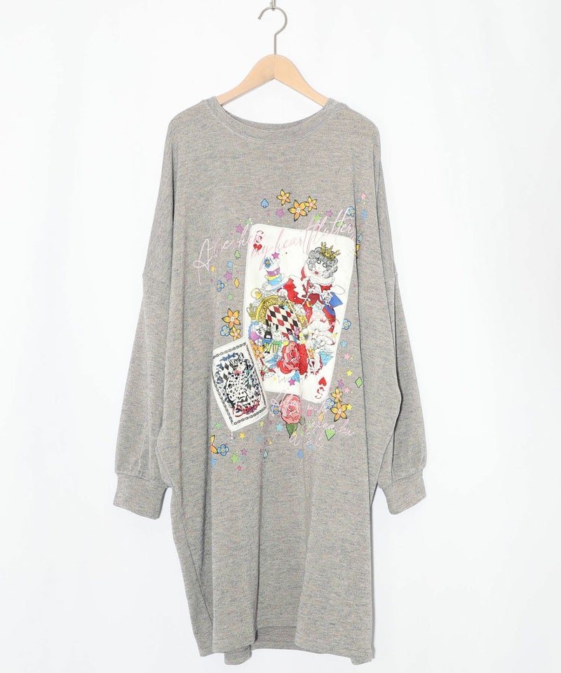 スカラートランプ アップリケ刺繍ワンピース-9