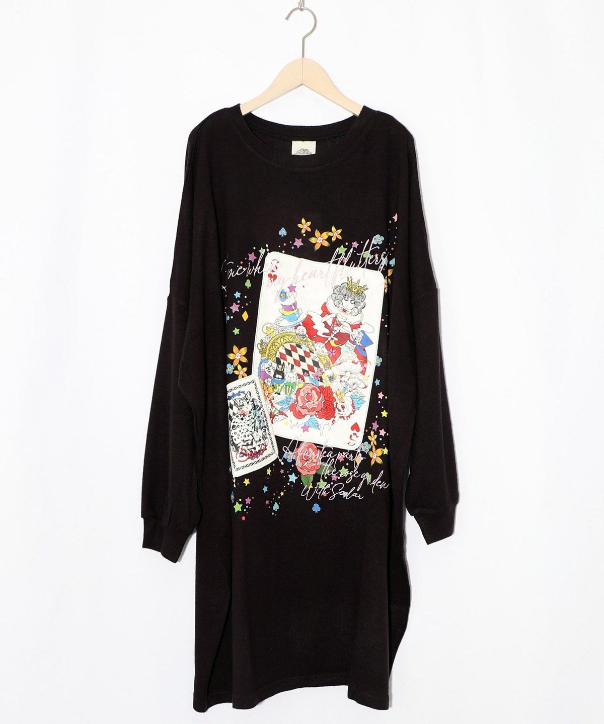 スカラートランプ アップリケ刺繍ワンピース-11