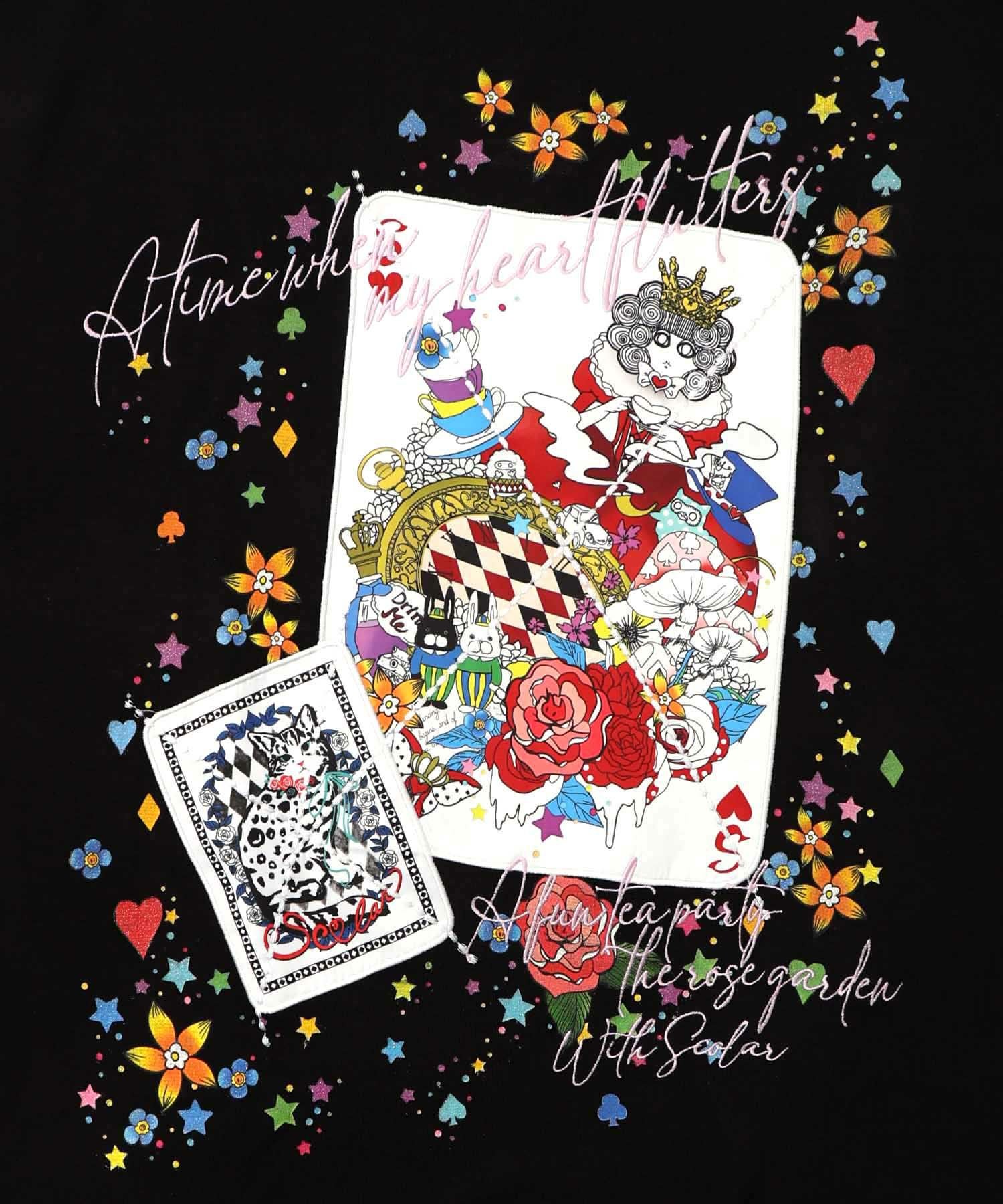 153763：スカラートランプ アップリケ刺繍ワンピースの通販-ScoLar