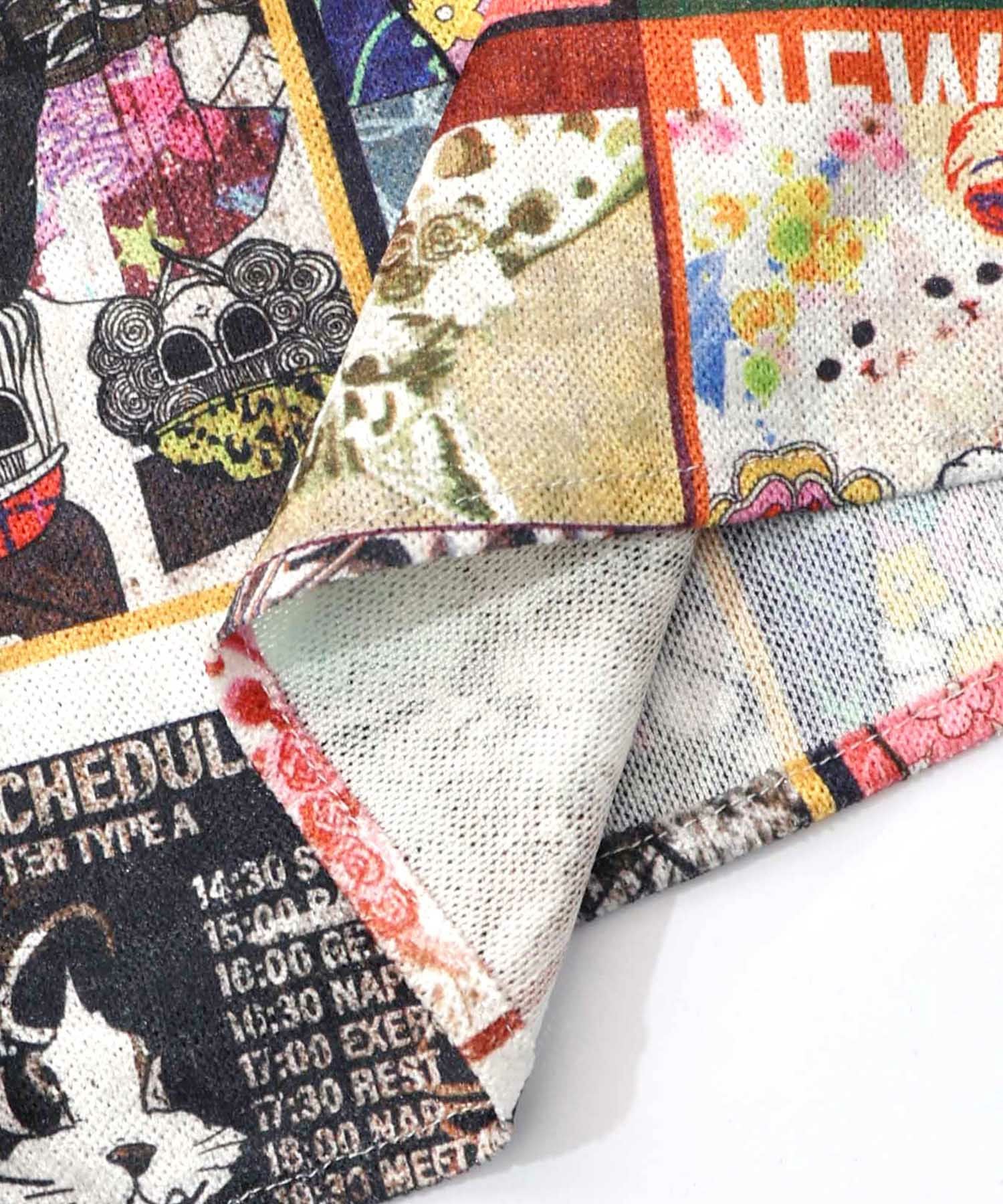 153759：アニマル×蝶柄 前開きクラッシュベロアワンピースの通販-ScoLar