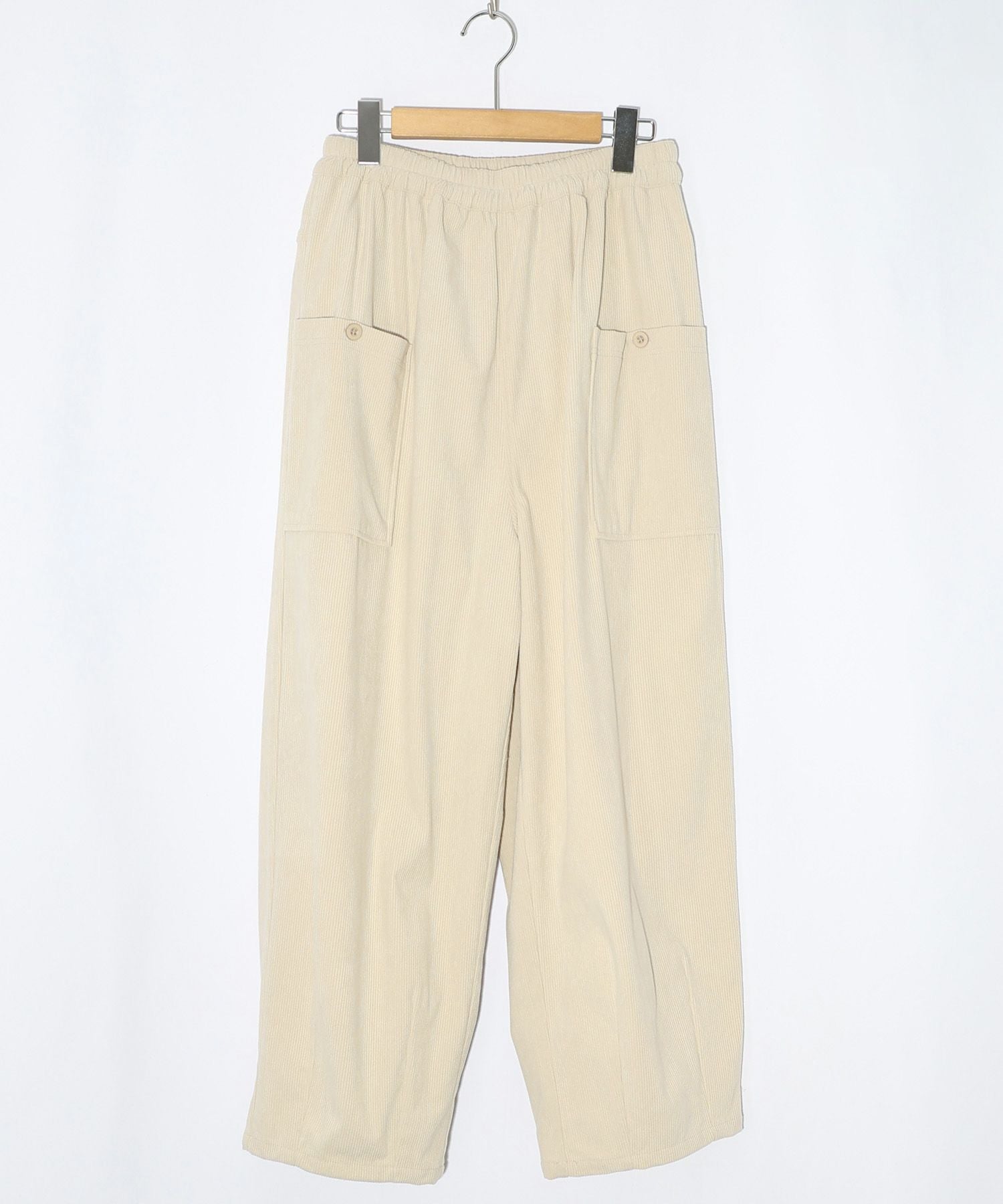 153754：スカラーちゃんネーム ボタンポケットコーデュロイパンツの