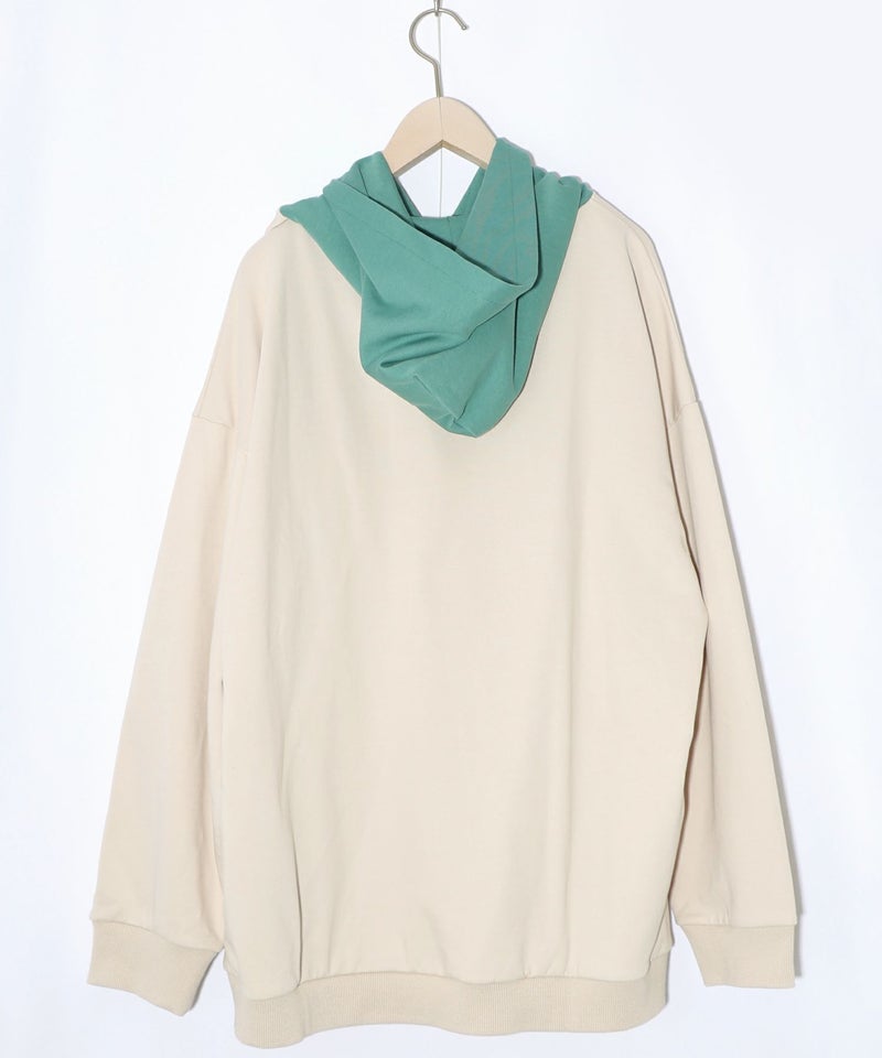 ぐうたらの極み こたつクマフード付きプルオーバー-10