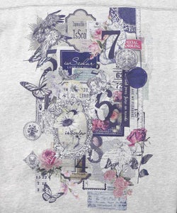 コラージュ柄裏起毛ワンピース-13