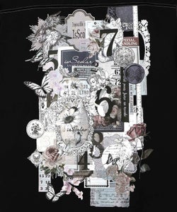 コラージュ柄裏起毛ワンピース-16