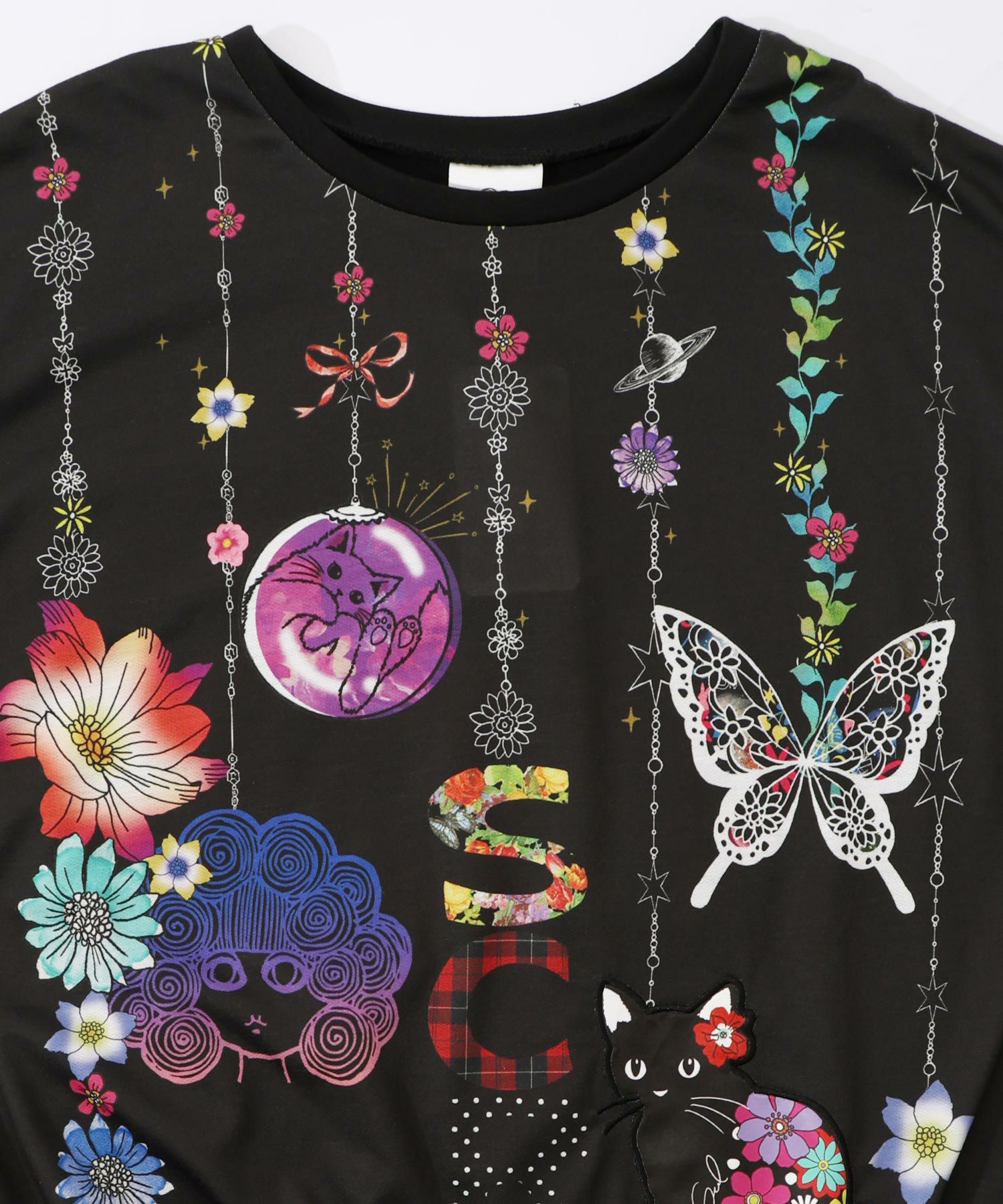 153764：スカラーガーランド柄裏毛チュニックの通販-ScoLar