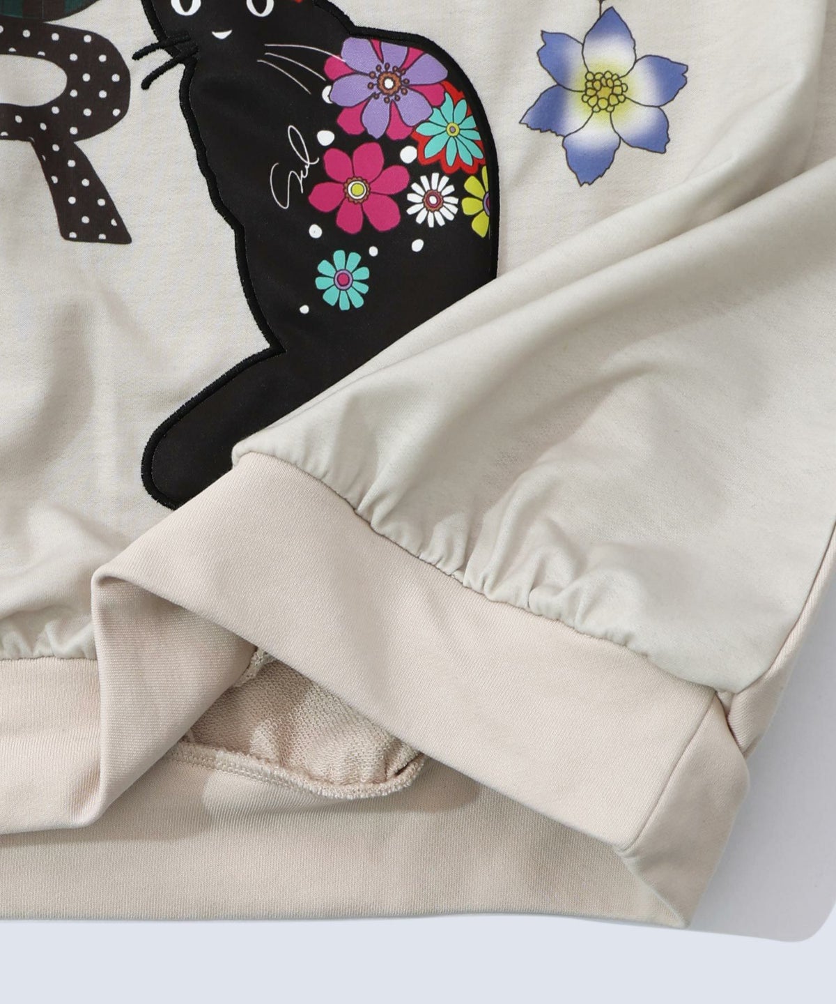 スカラーガーランド柄裏毛チュニック-15