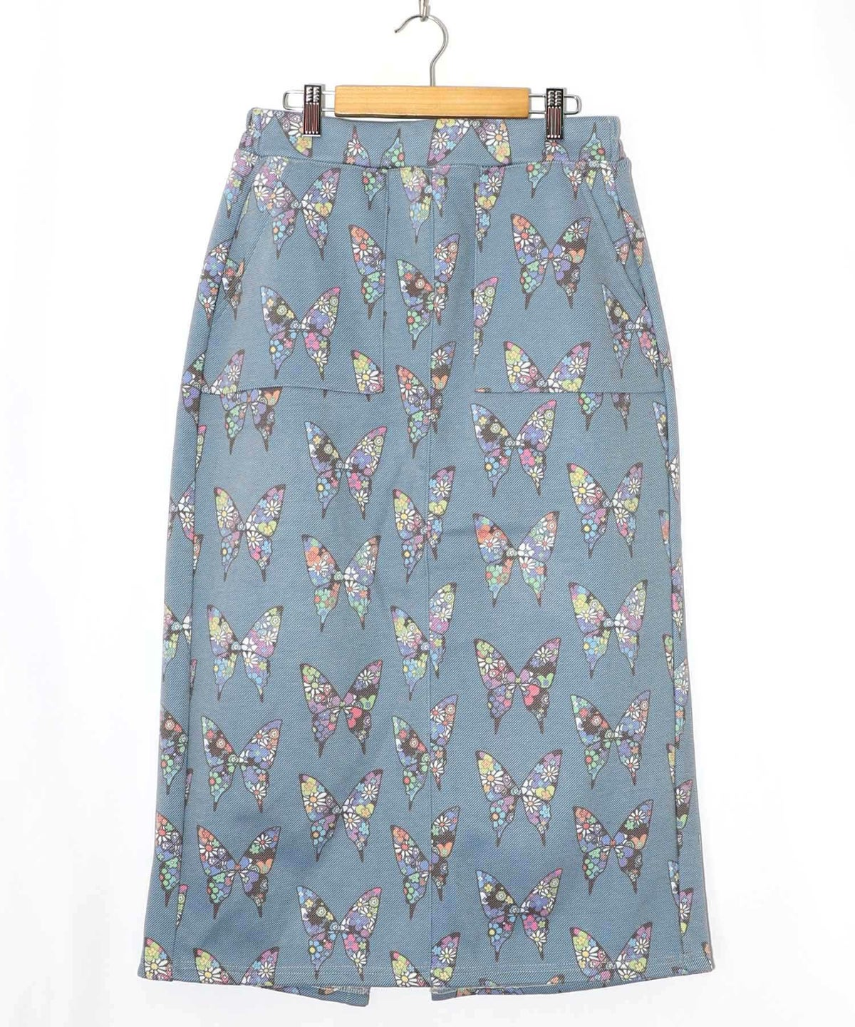 アニマルor蝶柄 裏ボアあったかスカート-17