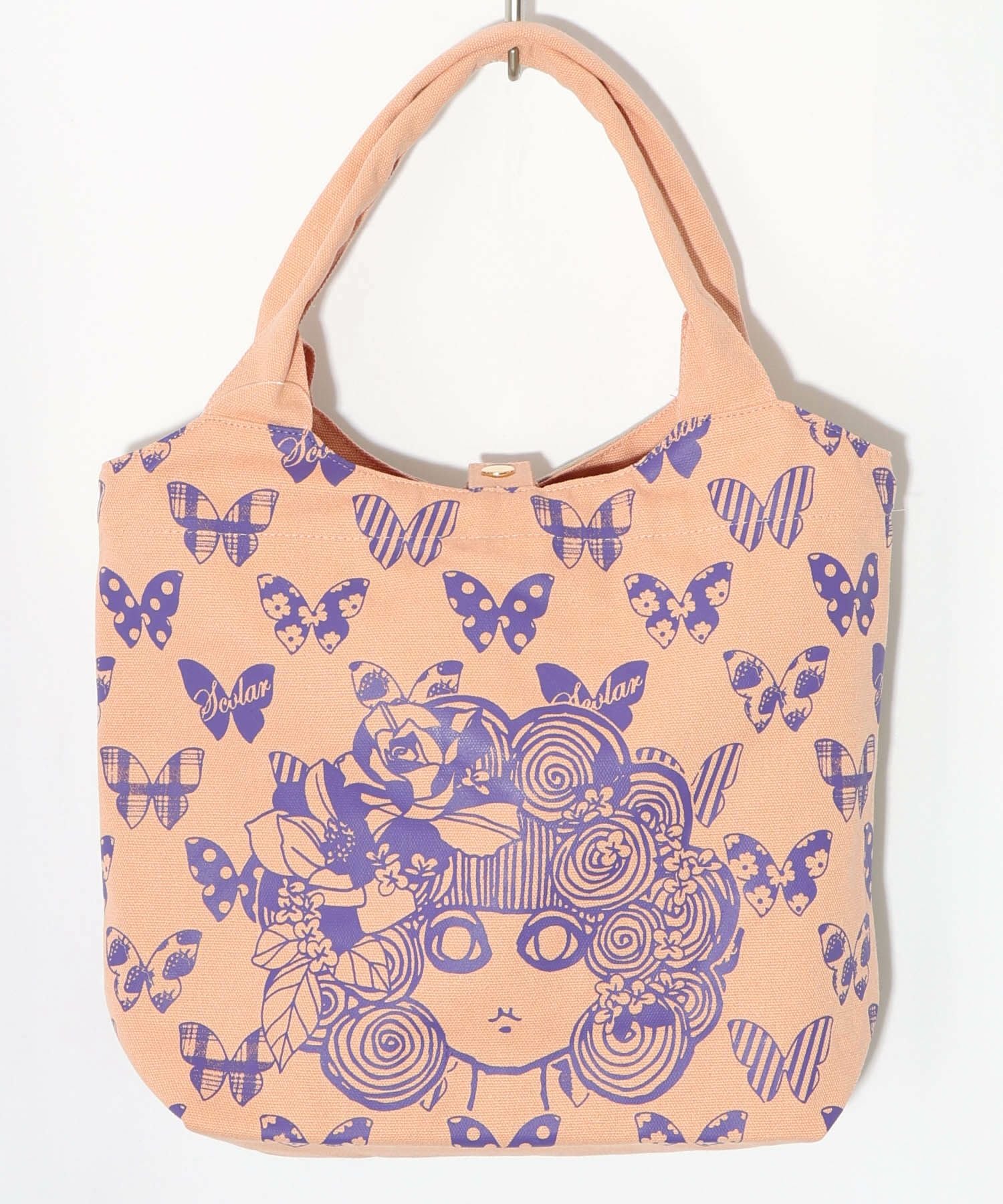 661435：スカラーちゃん×蝶々柄配色ランチトートバッグの通販-ScoLar