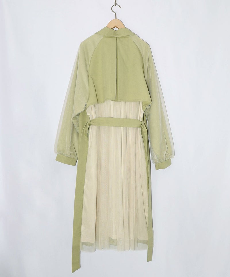 チュール重ね花刺繍ロングコート-25